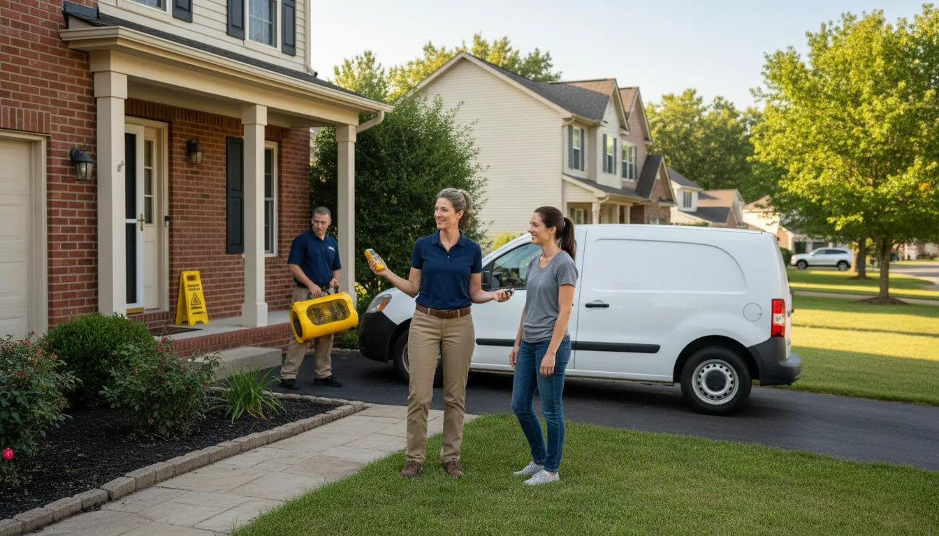 Residential water damage restoration in Haughton, LA